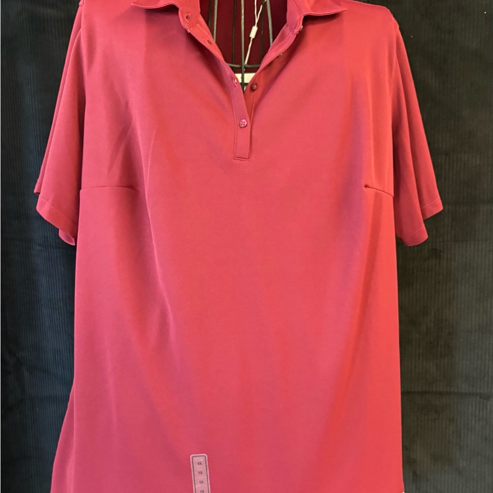 NWT Lady Hagen Women's Maroon Polo Shirt